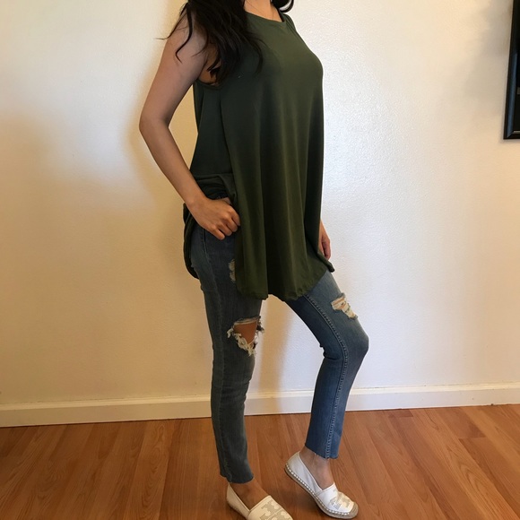 Olive Sleeveless Tunic - Picture 5 of 7